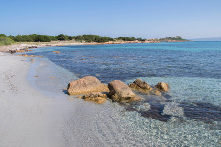 Beach in Sardinia, Italyの写真素材