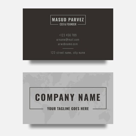 Corporate Business Card Templateのイラスト素材