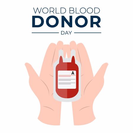 World Blood Donor Day 2020のイラスト素材