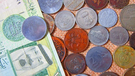 NOTES AND COINS OF DIFFERENT COUNTRIES