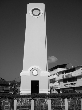 CLOCK TOWER. SHOT AT AFTERNOON HOURS ON MARCH 16, 2013 IN PORT BLAIR, ANDAMAN, INDIA.のeditorial素材