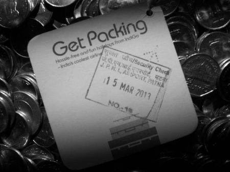 SECURITY AT AIRPORT IS A COSTLY AFFAIRS. SHOT AT MORNING HOURS ON APRIL 09, 2013 IN PATNA, INDIA.のeditorial素材