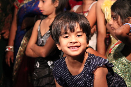 At a marriage function  Shot at evening hours on April 21, 2014 at Kumrahar, Patna, India のeditorial素材