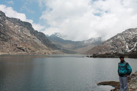 Traveling Tsongmo lake, East Sikkim. Shot on May 13, 2014. Afternoon hours at Tsongmo Lakeのeditorial素材