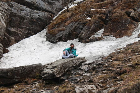 Traveling Tsongmo lake, East Sikkim. Shot on May 13, 2014. Afternoon hours at Tsongmo Lakeのeditorial素材