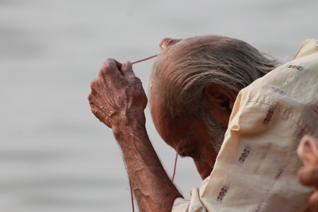 Religious ritual at Kali temple. Travel Kolkata. Shot at Dakhineswar, Kolkata, West Bengal. Afternoon hours. On 31.10.14のeditorial素材