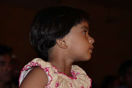 Indian Drama at Kalidas Rangalaya. Shot at evening hours on 06 November 2014 at Patna, Bihar.のeditorial素材