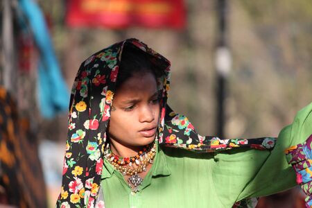 Indian poor Street photo. Shot at Gandhi Maidan, Patna, India at afternoon hours on 11.03.15.のeditorial素材