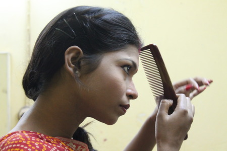 Various moment of a drama show. Shot at Kalidas Rangalaya,Patna, India at evening hours on 13.03.15.のeditorial素材