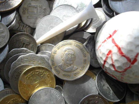 Coin and tee series.の写真素材