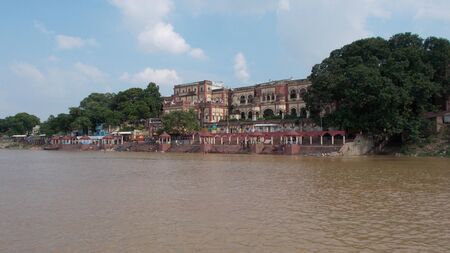 Travel river Ganges. Shot at Kalighat, Patna, Bihar, India on 18.07.15 at afternoon hours.のeditorial素材