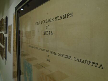 Exhibits at new opened Indian Postal Museum at GPO Kolkata. Shot afternoon on March 02, 2017.のeditorial素材