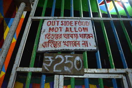 Kolkata, India. 23rd December 2017. Christmas at City of Joy. St. Jamesâ Church (Estt 1906), Baranagar, 13 Kashi Nath Dutta Road, Kolkata -36 getting ready for Christmas.のeditorial素材