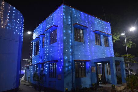 Kolkata, India. 23rd December 2017. Christmas at City of Joy. St. Jamesâ Church (Estt 1906), Baranagar, 13 Kashi Nath Dutta Road, Kolkata -36 getting ready for Christmas.のeditorial素材