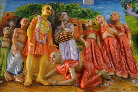 Mayapur, Nabadwip, Nadia, West Bengal. ISKCON temple and daily life of birthplace of Chaitanya Mahaparabhu. Shot on 28 December 2017.のeditorial素材