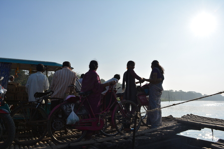 Mayapur, Nabadwip, Nadia, West Bengal. ISKCON temple and daily life of birthplace of Chaitanya Mahaparabhu. Shot on 28 December 2017.のeditorial素材