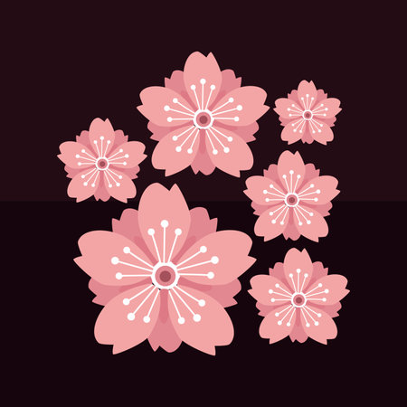 cherry blossom design, vector illustration eps10 graphic.のイラスト素材