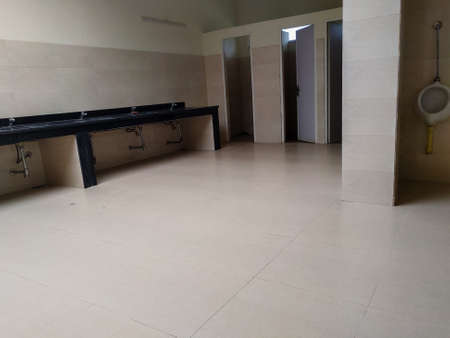 A shot of newly constructed public urinals and bathrooms. dehradun city Uttarakhand India.