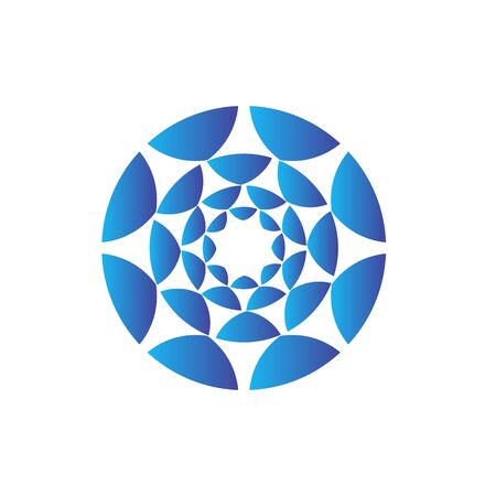 blue circle  vector art design for your businessのイラスト素材