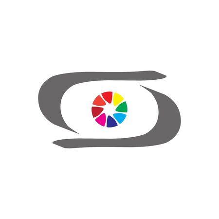 eye sight logo vector illustrationのイラスト素材