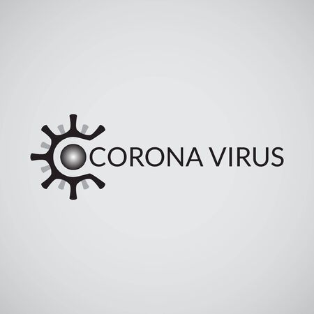 vector illustration of corona virus. corona disease. covid-19 outbreak. lockdown situation. social distanceのイラスト素材