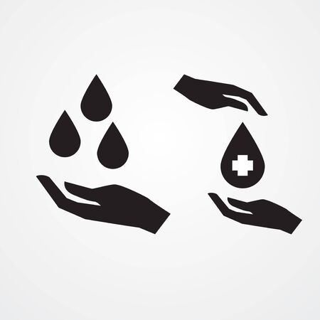 blood donor logo vector illustrationのイラスト素材