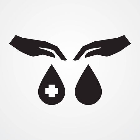 blood donor logo vector illustrationのイラスト素材