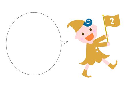 Design material for SDGs, children and balloons illustrationsのイラスト素材