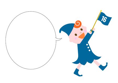 Design material for SDGs, children and balloons illustrationsのイラスト素材