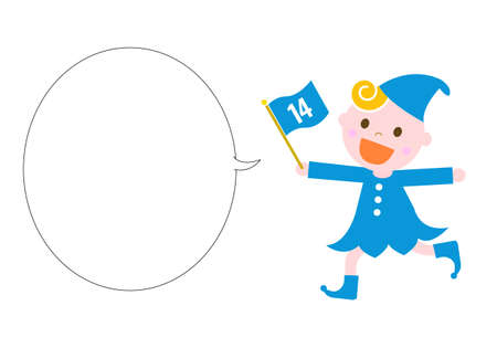 Illustration of sdgs specified color children and balloonsのイラスト素材