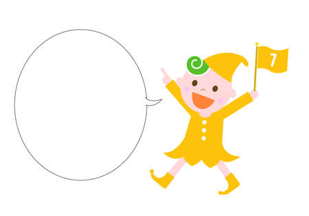 Illustration of sdgs specified color children and balloonsのイラスト素材