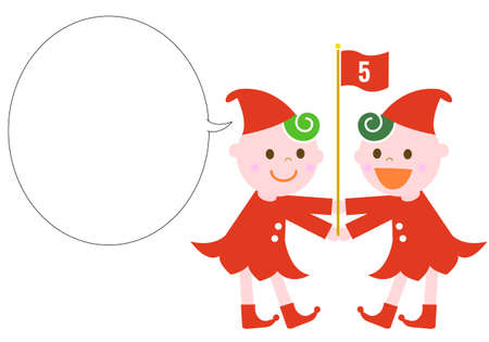 Illustration of sdgs specified color children and balloonsのイラスト素材