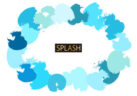 Abstract vector frame of water imageのイラスト素材