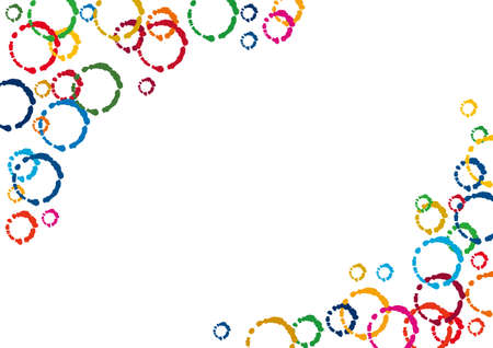 Abstract frame of SDGs imageのイラスト素材