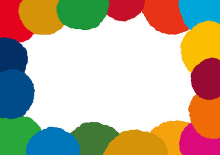 Abstract frame of SDGs imageのイラスト素材
