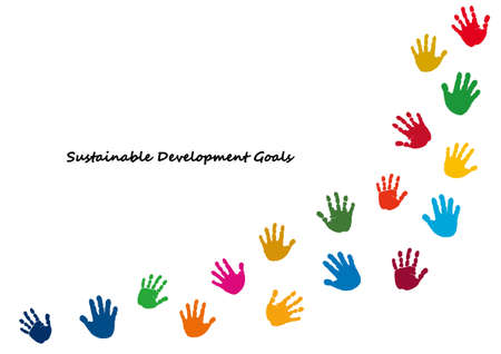 SDGs Image Hand Shape Icon Lineのイラスト素材