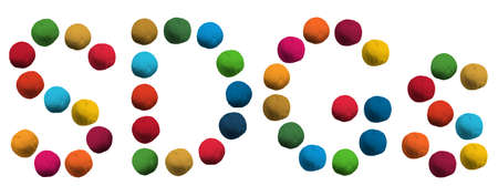 SDGs image icon clay art illustrationの写真素材