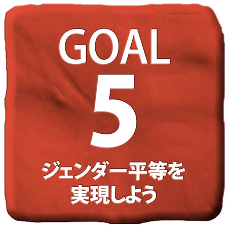number five on a red backgroundの写真素材