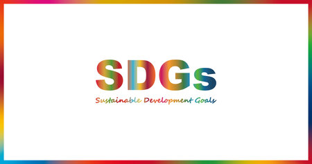 CMYK gradient frame of SDGs image