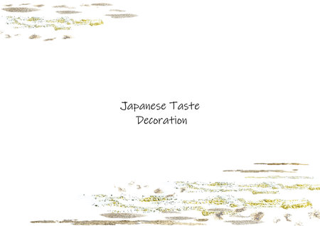 Understated golden glitter background illustrationのイラスト素材