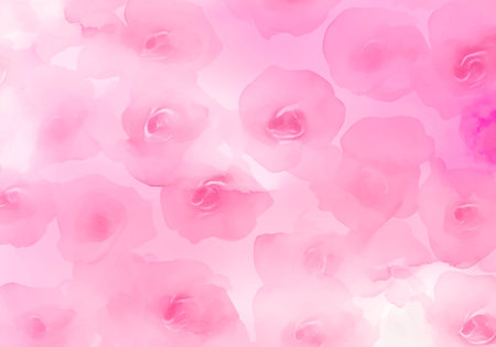 Watercolor rose pattern abstract background (AI generated)の素材