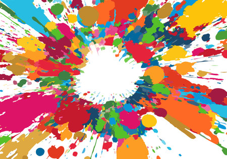 SDGs 17 Color Diversity Image Background Frame 14のイラスト素材