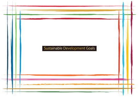 SDGs Diversity Image Abstract Frameのイラスト素材
