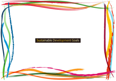 SDGs Diversity Image Abstract Frame 15のイラスト素材