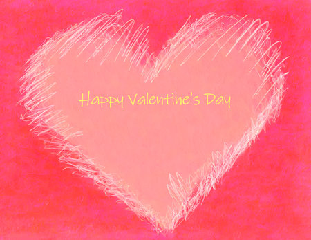 Valentine's Art Heart Frame (Generative AI)の素材