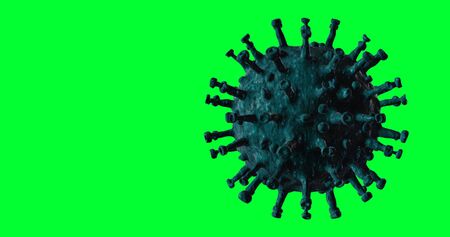 Coronavirus on Green Screenの写真素材