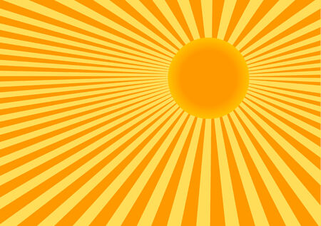 Abstract vector color illustration of sunのイラスト素材