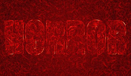Abstract Horror illustration in blood look