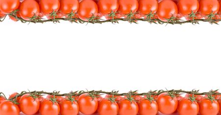 red tomatoes frame isolated on a white background
の写真素材