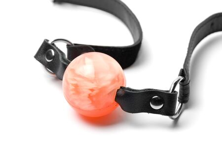 sadomasochism gag isolated on a white backgroundの写真素材